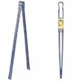 土井金属化成 メッキ火バサミ（M) 45cm 〔まとめ買い100個セット〕 【代引不可】【北海道・沖縄・離島配送不可】