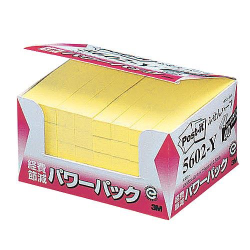 （まとめ買い）スリーエム ポストイット 経費節減再生紙パワーパック 5602-Y 00026390 〔&times;3〕【北海道・沖縄・離島配送不可】｜フジックス
