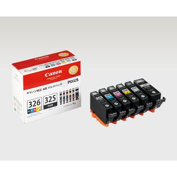 （まとめ買い）キヤノン キヤノン インクタンク マルチパック BCI-326+325/6MP 00008826 〔&times;3〕【北海道・沖縄・離島配送不可】｜フジックス