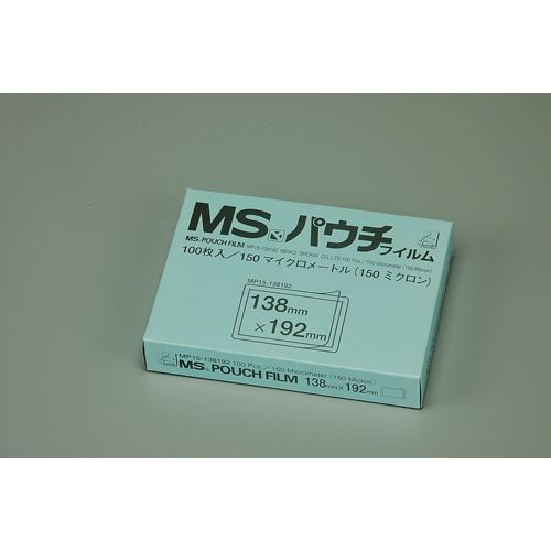 （まとめ買い）明光商会 MSパウチフィルム B6判 MP15-138192 00021072 〔&times;3〕【北海道・沖縄・離島配送不可】｜フジックス 14,475円
