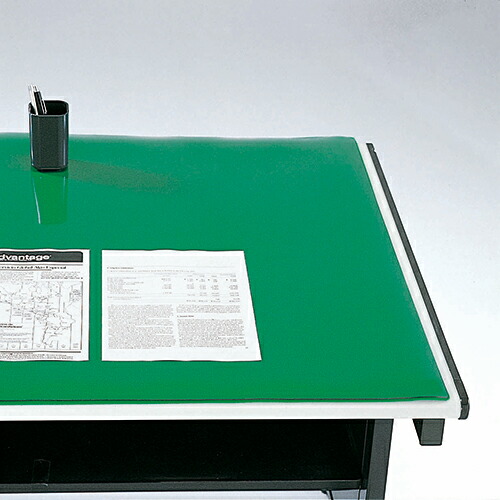 クラウン デスクマット コピーレス・ダブル 透明（グリーン下敷付） 595×1395mm CR-CW146-G【北海道・沖縄・離島配送不可】