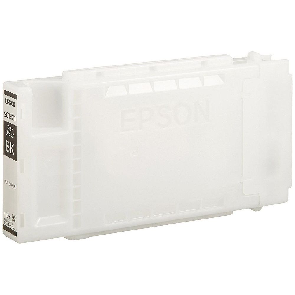 （まとめ買い）エプソン インクカートリッジ 110ml フォトブラック SC1BK11 〔2個セット〕【北海道・沖縄・離島配送不可】｜フジックス