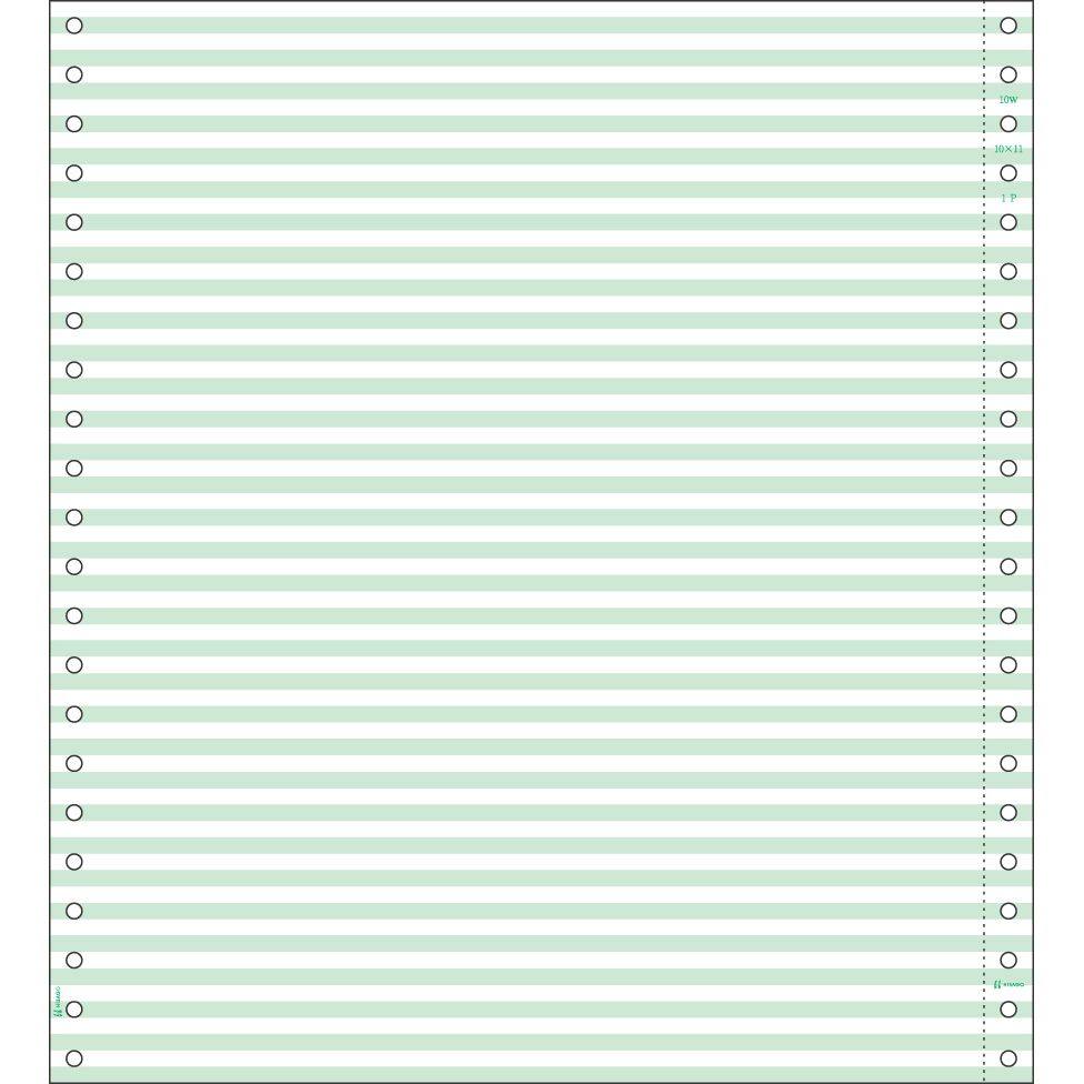 ヒサゴ 点点印刷者帳票 買い溜める質問用紙 10\"×11\"" 2枚書きうつす ヨコ意中の女 緑であること 250仕掛ける入 GB122【北海道・沖縄・離島送りとどける不可】"