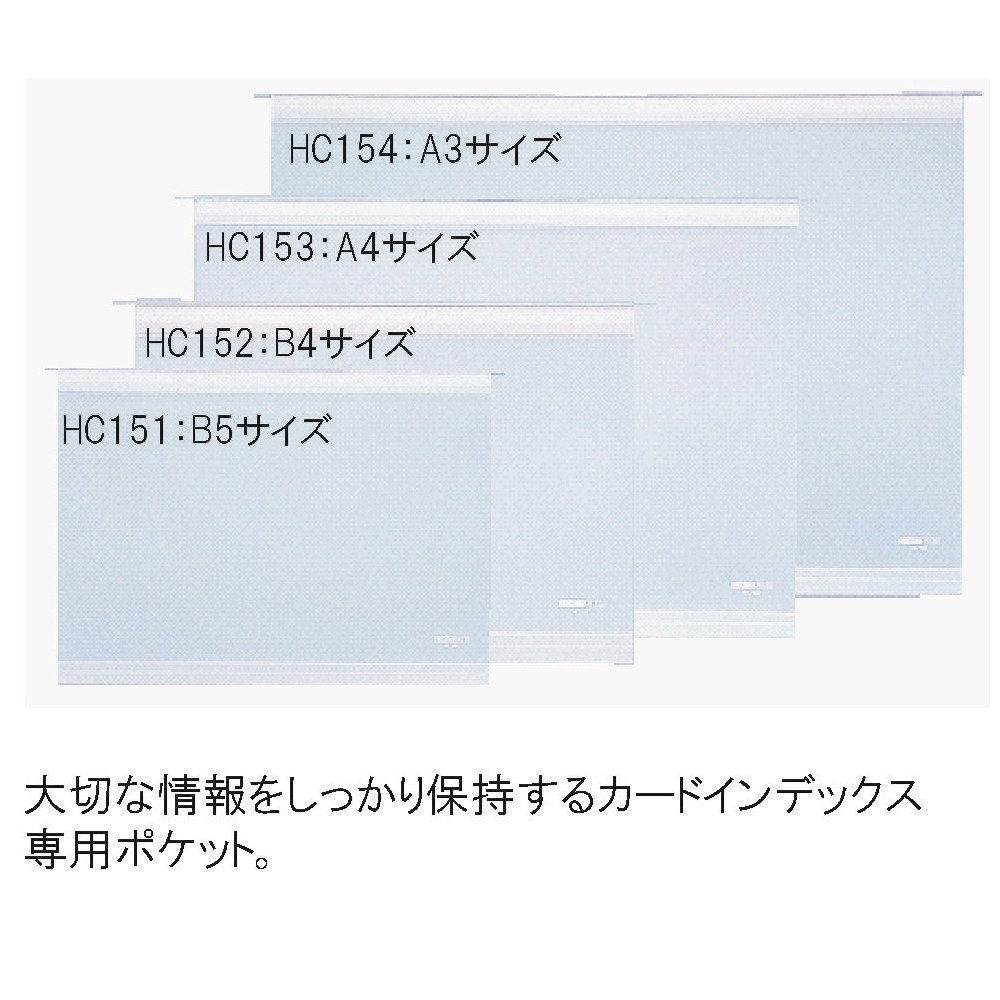 まとめ）リヒトラブ カードインデックススライドセル HC153専用 A4