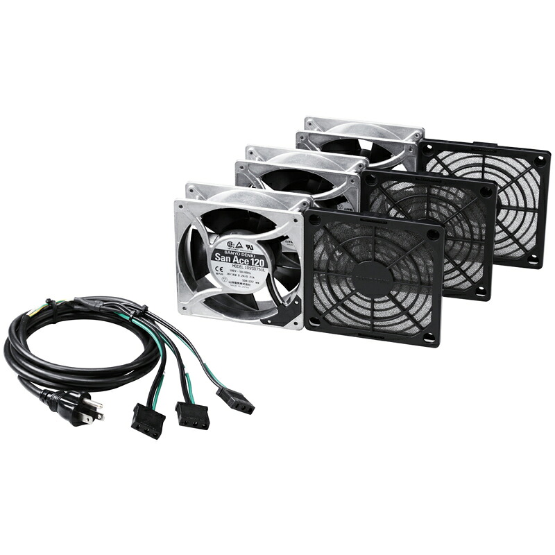 サンワサプライ 放熱ファン高速タイプt=38mm 3個セット CP-FANS38-3 【北海道・沖縄・離島配送不可】｜フジックス
