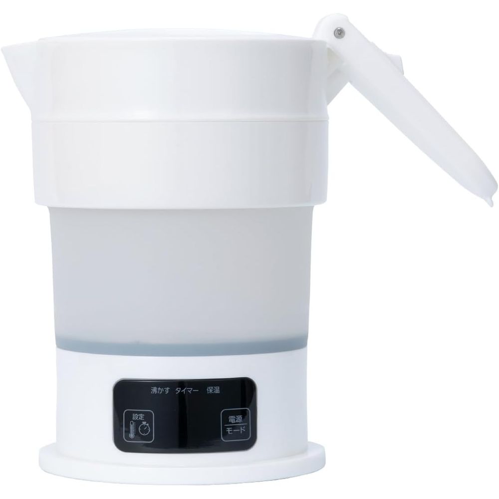 （まとめ買い）ナカバヤシ MCO 折りたたみ湯わかし 多役立つこと 600ml 白 MBE-TK04/WH 〔3個仕掛ける〕 【北海道・沖縄・離島送りとどける不可】