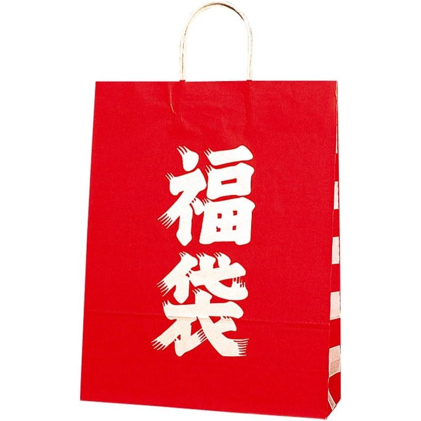 （まとめ買い）シモジマ HEIKO 手提げ紙袋 福袋 25引きつける御徒面子 25CB 2才 福袋 50枚 幅320×マチ115×高410粍 003221400 〔×3〕 【北海道・沖縄・離島送りとどける不可】