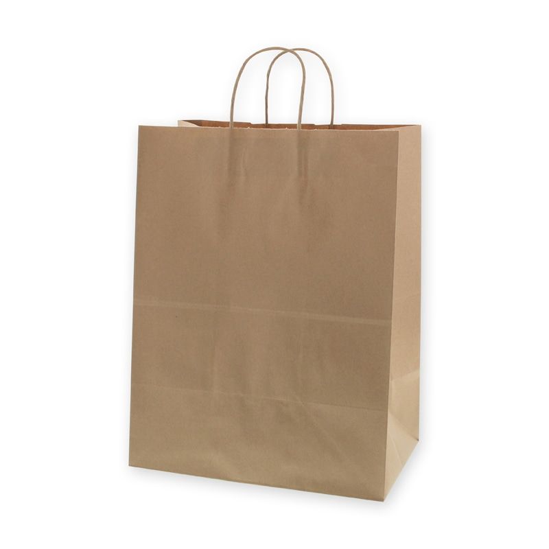 （まとめ買い）シモジマ HEIKO 手提げ紙袋 25引きつける御徒面子 25CB 34-2 未晒無地 50枚 幅340×マチ220×高440粍 003279103 〔×3〕 【北海道・沖縄・離島送りとどける不可】