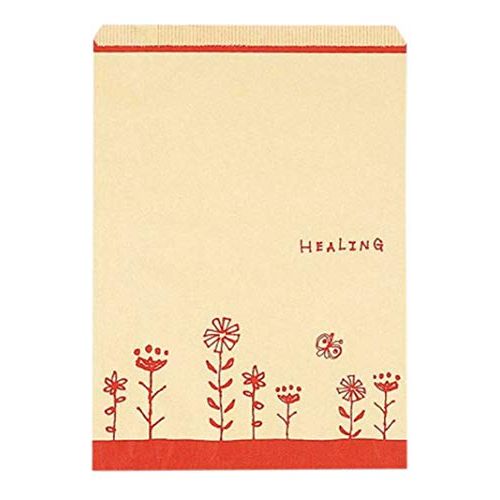 （まとめ買い）シモジマ HEIKO 紙袋 平袋 柄小袋 R印字機 R-20 草本御花R 200枚 幅215×高290粍 006527110 〔×3〕 【北海道・沖縄・離島送りとどける不可】
