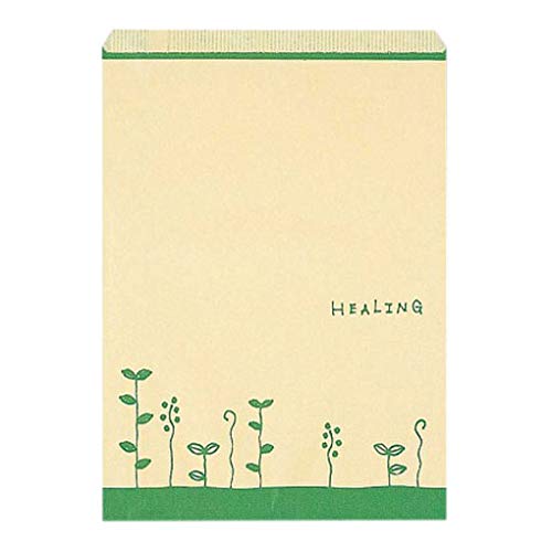 （まとめ買い）シモジマ HEIKO 紙袋 平袋 柄小袋 R印字機 R-20 ハーブリーフG 200枚 幅215×高290粍 006527111 〔×3〕 【北海道・沖縄・離島送りとどける不可】