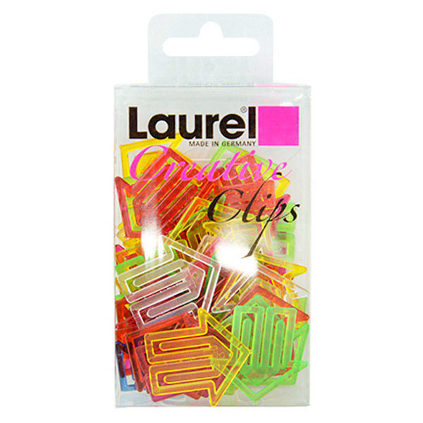 （まとめ買い）LAUREL(ローレル) クリスタルプラスチッククリップ 矢印型 30×29粍 アソート 50個入 1428-96 〔×10〕 【北海道・沖縄・離島送りとどける不可】