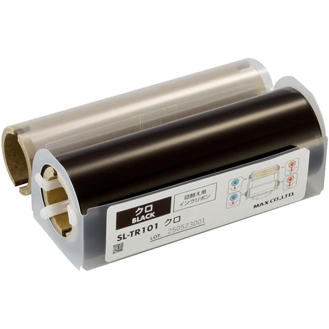 マックス ビーポップ 100手合い用 詰替え用インクリボン 標準尺度色 60m 黒 SL-TR101クロ 【北海道・沖縄・離島送りとどける不可】