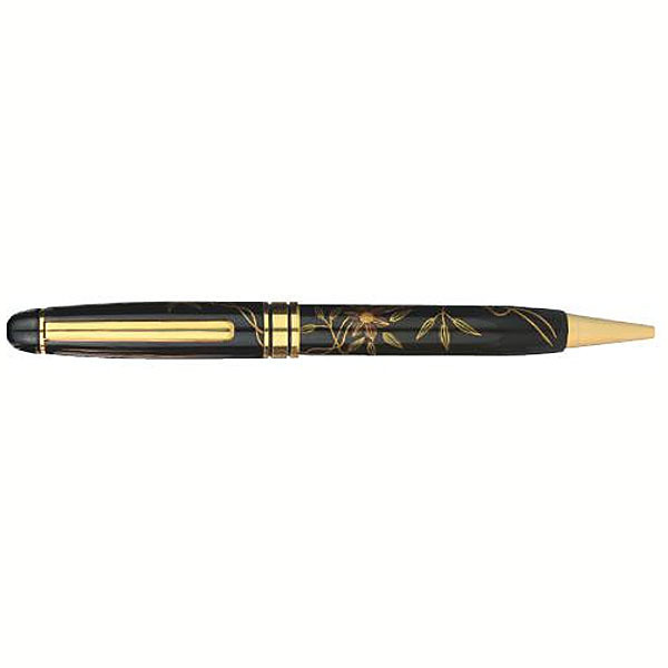 （まとめ買い）セキセイ 輪島塗 蒔絵 雅風 鉄線花 ボールペン AX-8802-00 〔3本書き割り〕【北海道・沖縄・離島送りとどける不可】