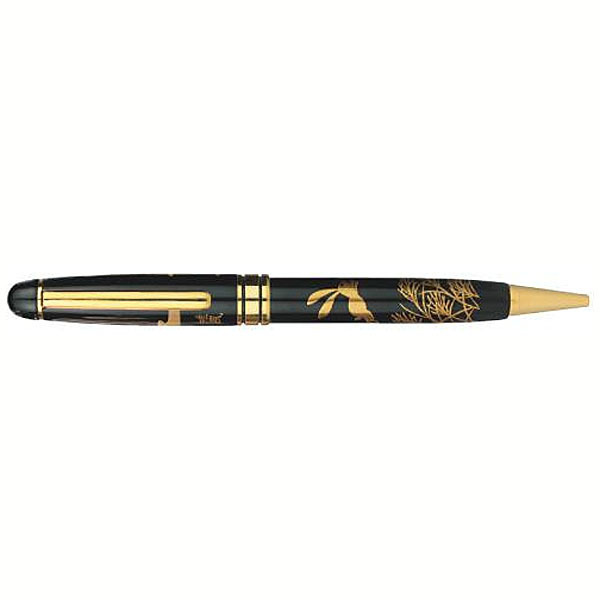 （まとめ買い）セキセイ 輪島塗 蒔絵 雅風 兎 ボールペン AX-8804-00 〔3本書き割り〕【北海道・沖縄・離島送りとどける不可】