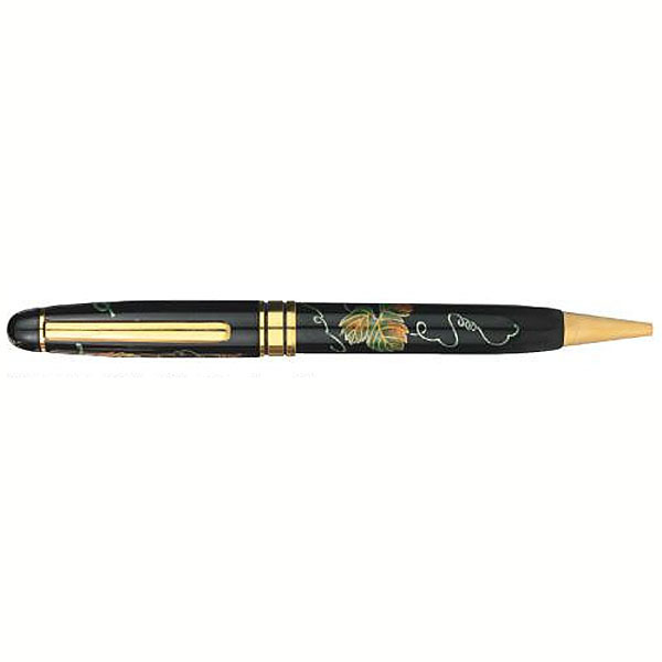 （まとめ買い）セキセイ 輪島塗 蒔絵 雅風 グレープ ボールペン AX-8805-00 〔3本書き割り〕【北海道・沖縄・離島送りとどける不可】