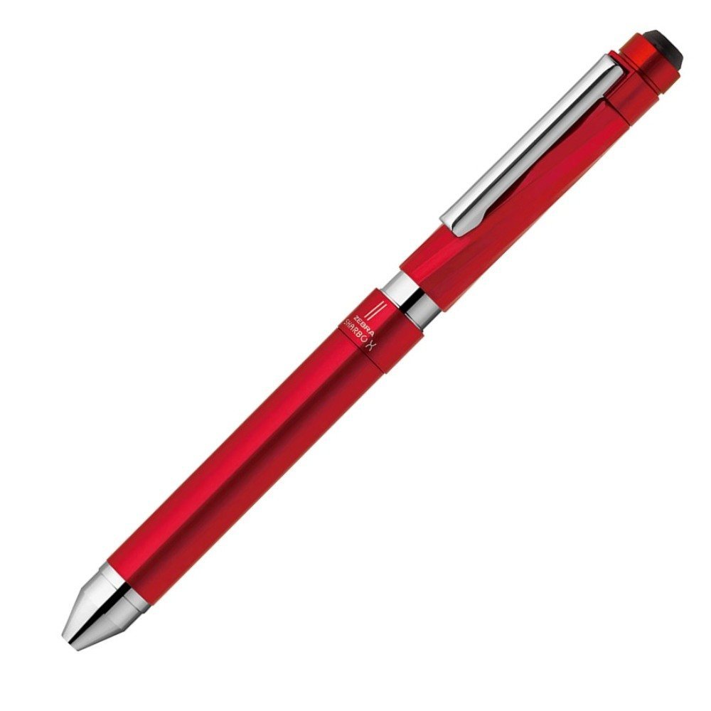 (まとめ)ゼブラ 多機能ペン シャーボX SC5 レッド SB19-R 〔まとめ買い3本セット〕【北海道・沖縄・離島配送不可】|フジックス