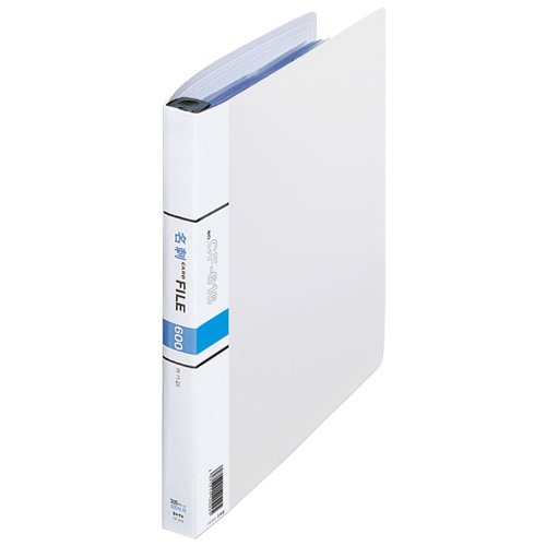 （まとめ買い）コレクト 名刺カードファイル 白 A4-L 30穴 CF-616-WH 〔5冊セット〕【北海道・沖縄・離島配送不可】｜フジックス