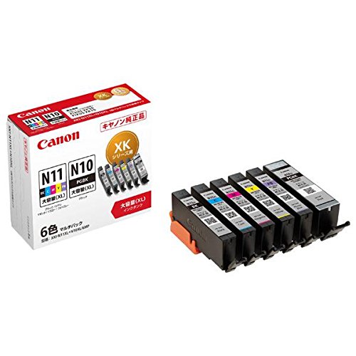 （まとめ買い）キヤノン インキ貯蔵タンク 6色マルチ容器に並べる（大静電容量） XKI-N11XL+N10XL/6MP 〔×3〕【北海道・沖縄・離島送りとどける不可】