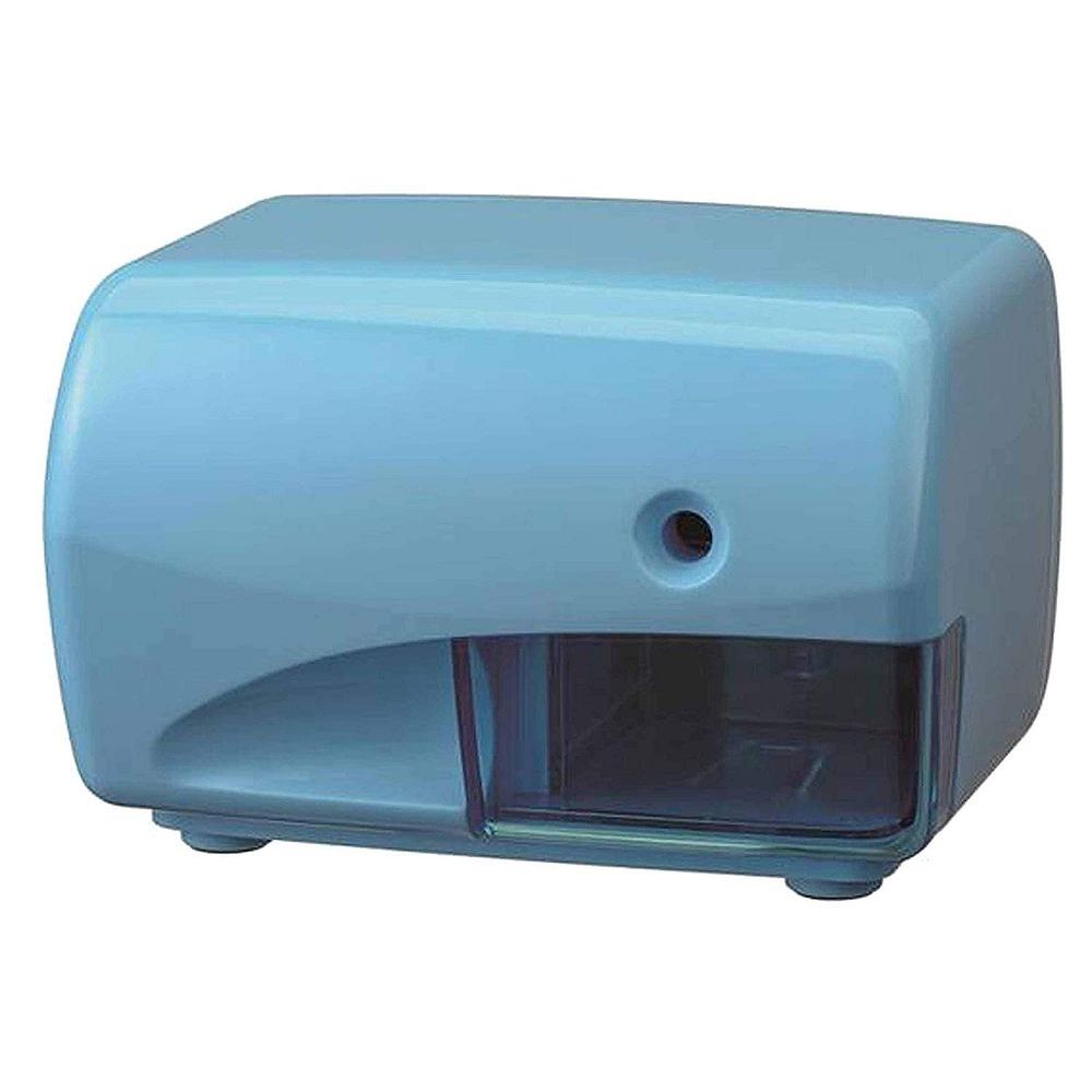 （まとめ買い）デビカ 電動えんぴつけずり 木筆削り 青み S-02 043725 〔3個仕掛ける〕【北海道・沖縄・離島送りとどける不可】