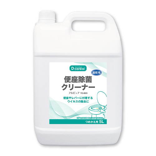 （まとめ買い）ダイト ディーケアレル 便座除菌クリーナー アルピュア つめかえ用 5L TC-505 〔&times;3〕 【北海道・沖縄・離島配送不可】｜フジックス