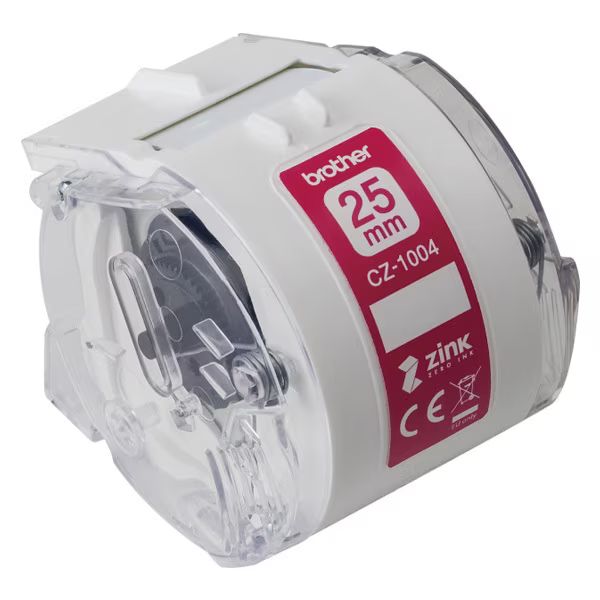 （まとめ買い）茶飲み友だち 感熱フルカラーラベルプリンター用置き目ルカ仕掛ける 幅25mm×長さ5m CZ-1004 〔3個仕掛ける〕 【北海道・沖縄・離島送りとどける不可】