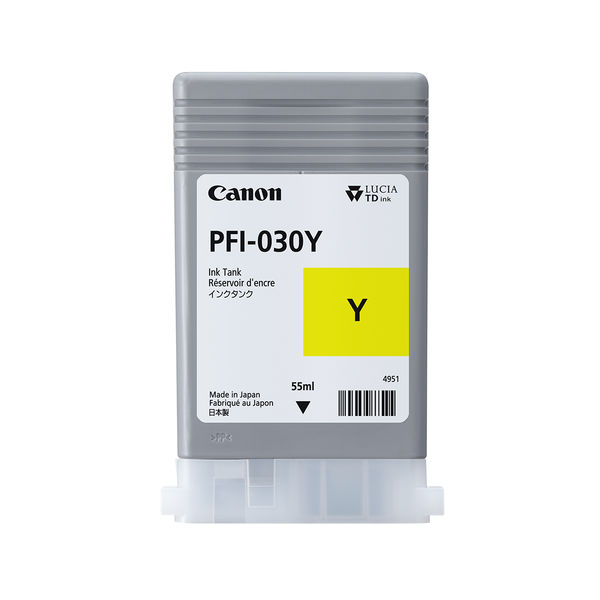 (まとめ買い)キヤノン Canon 純正 インクタンク 大判プリンター imagePROGRAF用 イエロー PFI-030Y 〔3個セット〕 【北海道・沖縄・離島配送不可】|フジックス