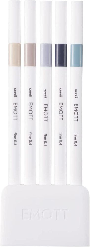 Uni EMOTT Marker 5-Colour Set - Nuance