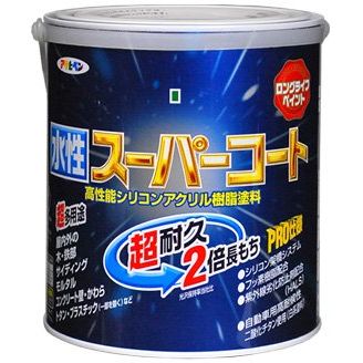 （まとめ買い）アサヒペン ペンキ 水性スーパーコート 水性多用途 白 1.6L 〔3缶セット〕【北海道・沖縄・離島配送不可】｜フジックス