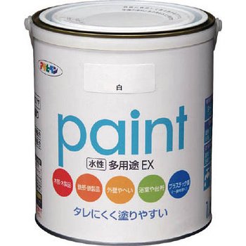 （まとめ買い）アサヒペン 水溶性多役立つことEX 1.6L 象牙色 〔3缶書き割り〕【北海道・沖縄・離島送りとどける不可】
