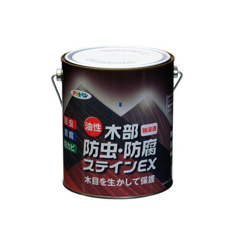 （まとめ買い）アサヒペン 油性木部殺虫剤・保管ステはたご屋EX 1.6L 靉靆たるオーク材 〔3缶書き割り〕【北海道・沖縄・離島送りとどける不可】
