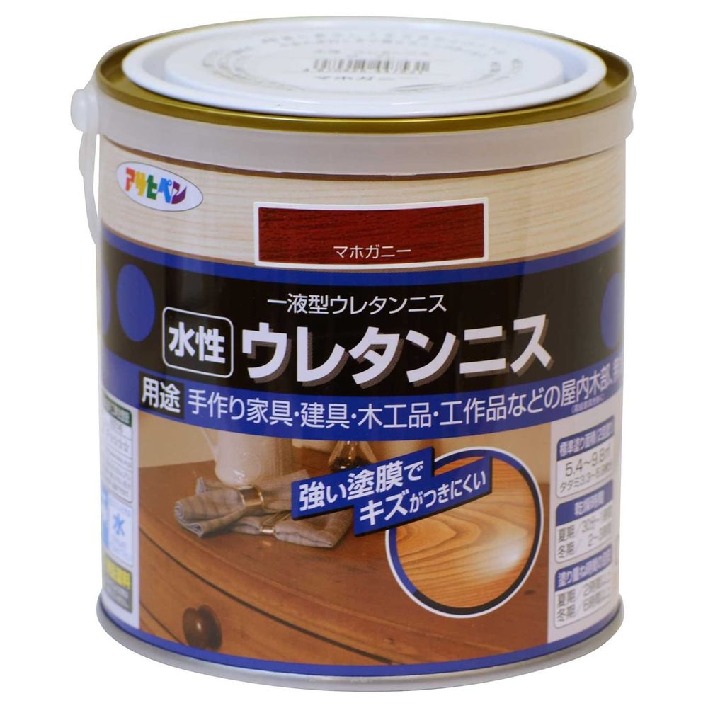 (まとめ買い)アサヒペン 水性ウレタンニス 0.7L マホガニー 〔×3〕 【北海道・沖縄・離島配送不可】|フジックス