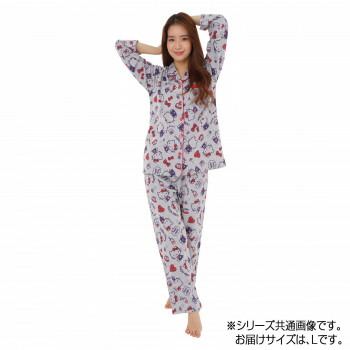 サザック キティ Favorite Item Yシャツパジャマ Gy レディスl San 1197 北海道 沖縄 離島持参不可 キュートなキティちゃんのシャツパジャマ Pasadenasportsnow Com