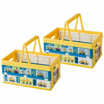 折り畳み収納ボックス 2点セット ミニオン Bwot13 4141 3276 039 北海道 沖縄 離島配送不可 Trassa Name