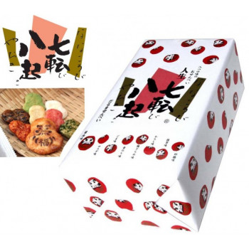 埼玉の名産　草加せんべい　人生 七転び八起き　だるませんべい8袋入×3箱セット 【北海道・沖縄・離島配送不可】