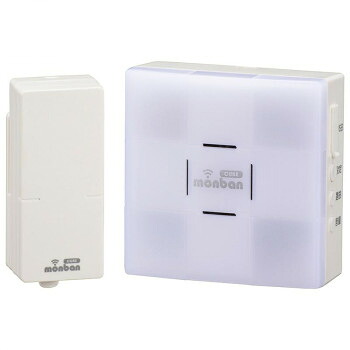 monban CUBE 音センサー送信機+光フラッシュ電池式受信機 OCH-SET26-BLUE 【北海道・沖縄・離島配送不可】