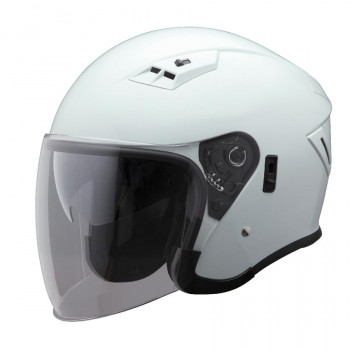 ユニカー工業 Wシールド ジェットヘルメット メタリックホワイト BH-39W 【北海道・沖縄・離島配送不可】|フジックス