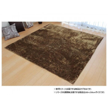 ソフトシャギー調ラグ 「ラルジュ」 3畳 ベージュ 約200×250cm 1280200021303 【北海道・沖縄・離島配送不可】