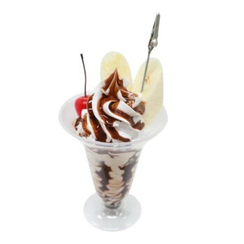 日本職人が作る 食品サンプル パフェ　チョコレート　クリップ IP-405 【北海道・沖縄・離島配送不可】