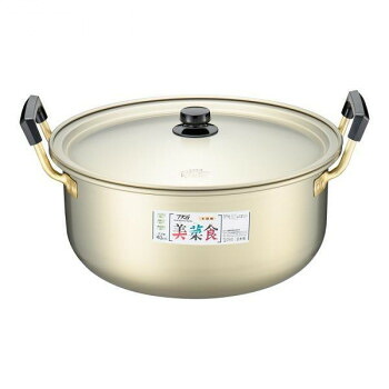 遠藤商事 TKG 本しゅう酸 美菜食 両手鍋 40cm(PCハンドル) AAZ0114 【北海道・沖縄・離島配送不可】|フジックス