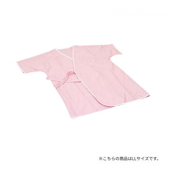高田ベッド製作所 ゆかた患者衣(前開き健診衣) 綿100％ LLサイズ ピンク TB-622 【北海道・沖縄・離島配送不可】