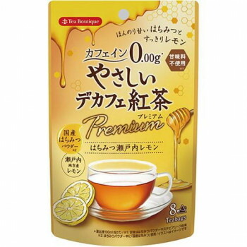 ティーブティック やさしいデカフェ紅茶 プレミアム はちみつ瀬戸内レモン 8TB×12セット 50583 【北海道・沖縄・離島配送不可】
