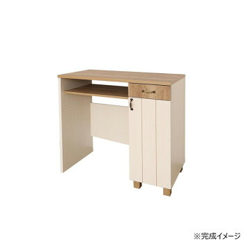 日本製組立家具 カントリー調キッチンラック ゴミ箱収納レンジ台 CO-CR-9290C 【北海道・沖縄・離島配送不可】|フジックス