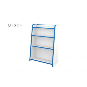 知育家具 EVAキッズシリーズ ほんだな 幅63cm GR-63H　B・ブルー 【北海道・沖縄・離島配送不可】｜フジックス