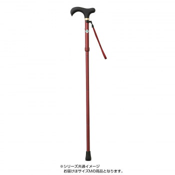 伸縮折りたたみ杖 とってもステッキ やわらかグリップ Mサイズ CH233171 F05・ワイン 【北海道・沖縄・離島配送不可】