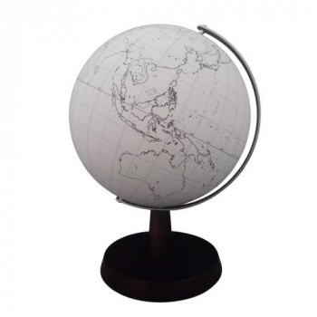 SHOWA GLOBES 球 白地図手合い 21珊 21-WAFM 【北海道・沖縄・離島送りとどける不可】