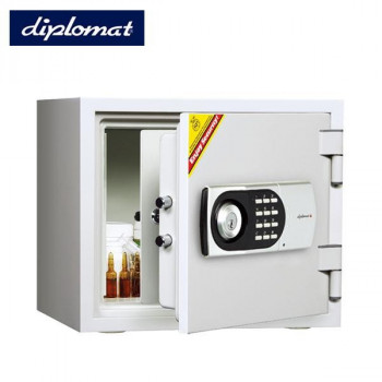 diplomatディプロマット社 ダブルドア テンキー式耐火金庫 容量18L 119EK77DRUG 【北海道・沖縄・離島配送不可】｜フジックス