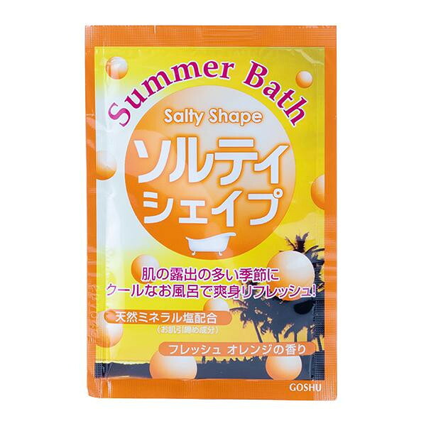 五洲薬品 入浴用化粧品 Summer Bath(サマーバス) ソルティシェイプ (25g&times;10包)&times;12箱 SB-SS 【北海道・沖縄・離島配送不可】｜フジックス