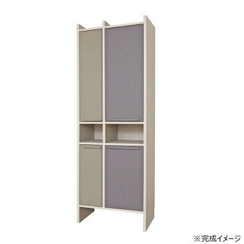 日本製組立家具 ランドリーラック 洗面所収納 CO-SE-1865OT グレー 【北海道・沖縄・離島配送不可】｜フジックス 26,716円
