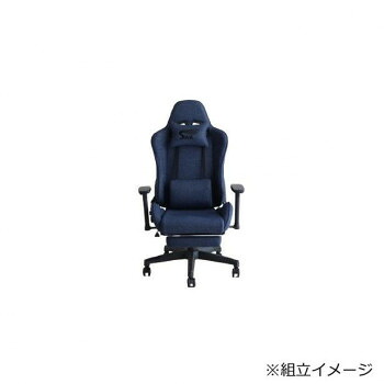 東馬(TOHMA) SeAGA-04 ゲーミングチェア BL ブルー 54677670 【北海道・沖縄・離島配送不可】|フジックス
