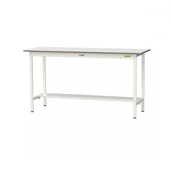山金工業(YamaTec) SUPH-1860T-WW ワークテーブル150シリーズ 固定式 (H950mm) 1800×600mm (半面棚板付) 【北海道・沖縄・離島配送不可】|フジックス